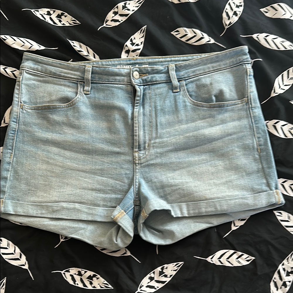 Old Navy Blue Jean Shorts with Cuffed Hem